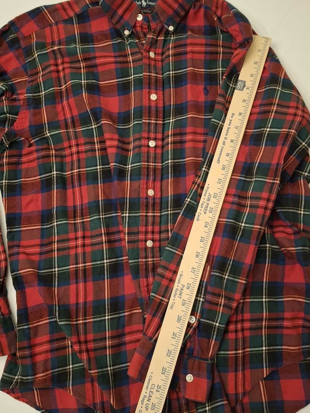 Ralph Lauren Blake Red Plaid Button-Down Shirt Mens Medium - Picture 6 of 7